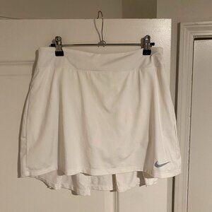 Nike white spandex tennis skirt skort